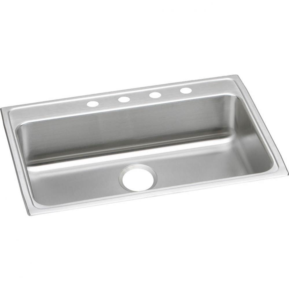 Lustertone Classic Stainless Steel 31'' x 22'' x 6'', Single Bowl Dr