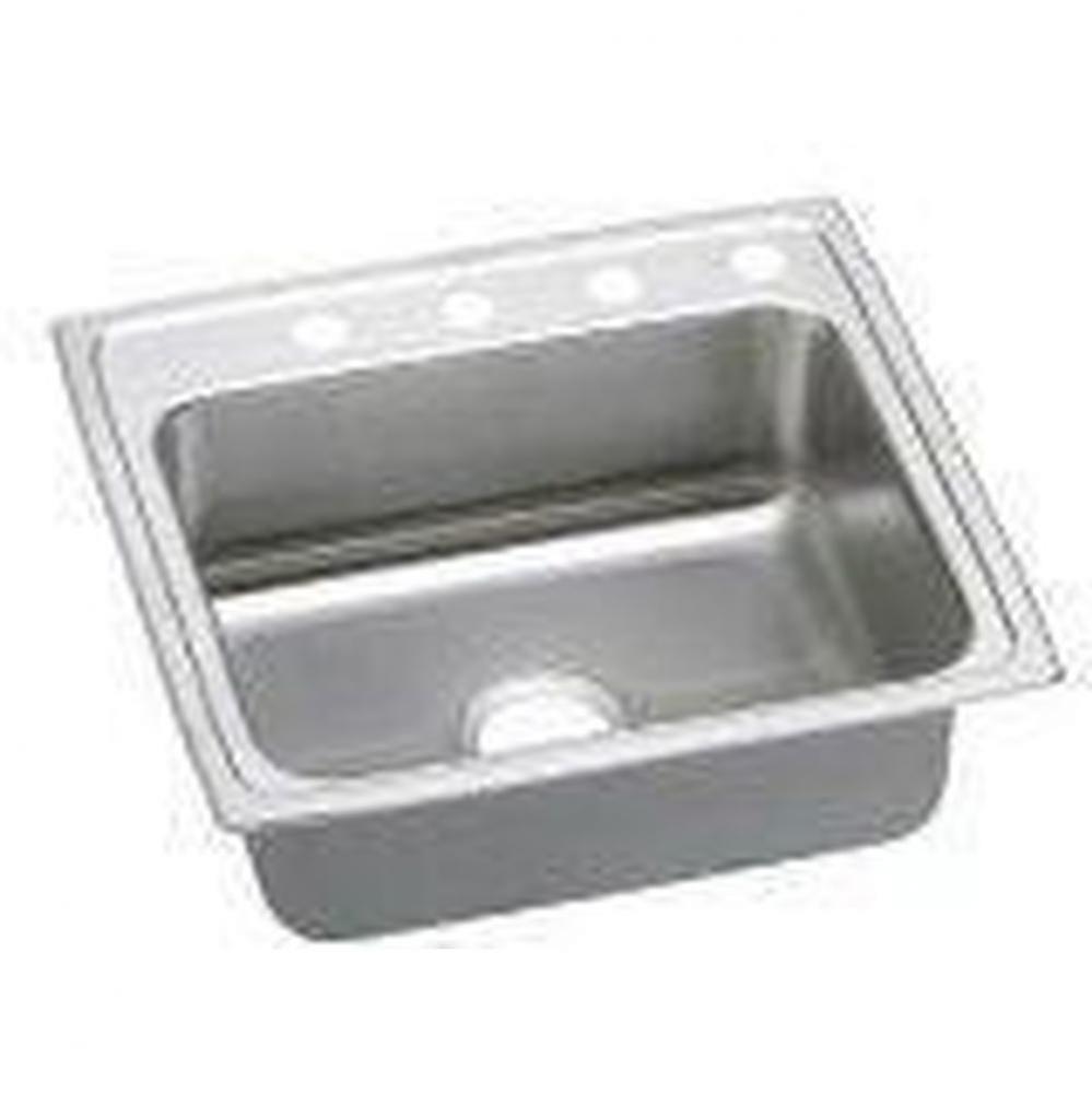 18 Gauge Stainless Steel 19.5'' x 19'' x 5'' Single Bowl Drop-in Kit