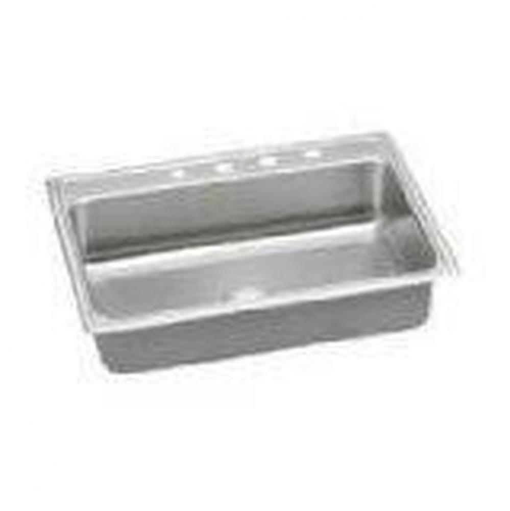 18 Gauge Stainless Steel 31'' x 22'' x 6.5'' Single Bowl Drop-in Kit
