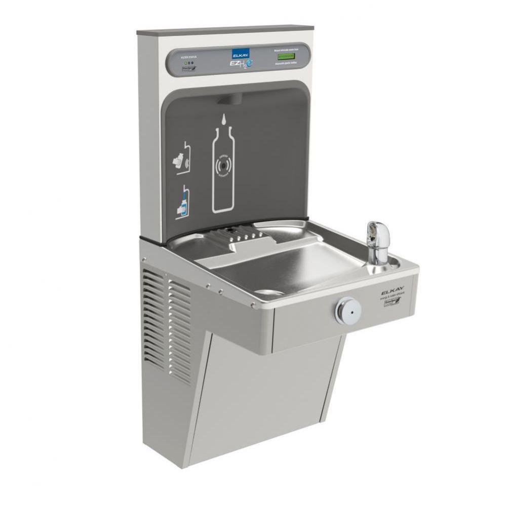 ezH2O Bottle Filling Station, and Single High Efficiency Vandal-Resistant Cooler, Filtered Refrige