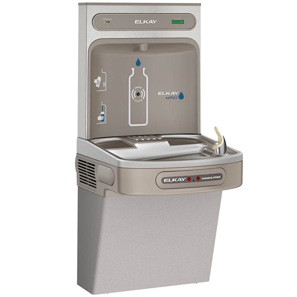ezH2O Bottle Filling Station with Single ADA Cooler Hands Free Activation Filtered Refrigerated Li