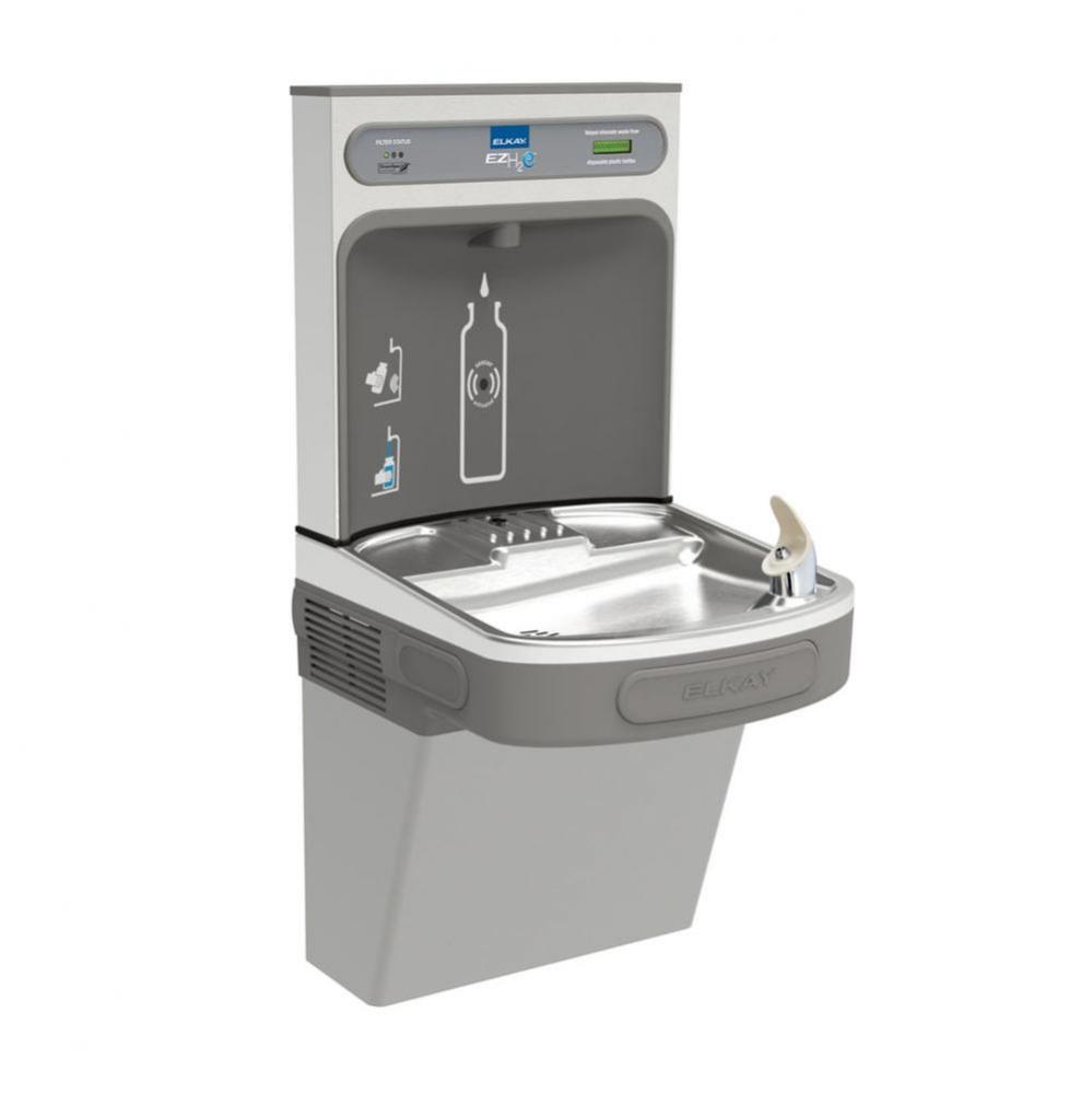 ezH2O Bottle Filling Station with Single ADA Cooler, Filtered Non-Refrigerated Light Gray