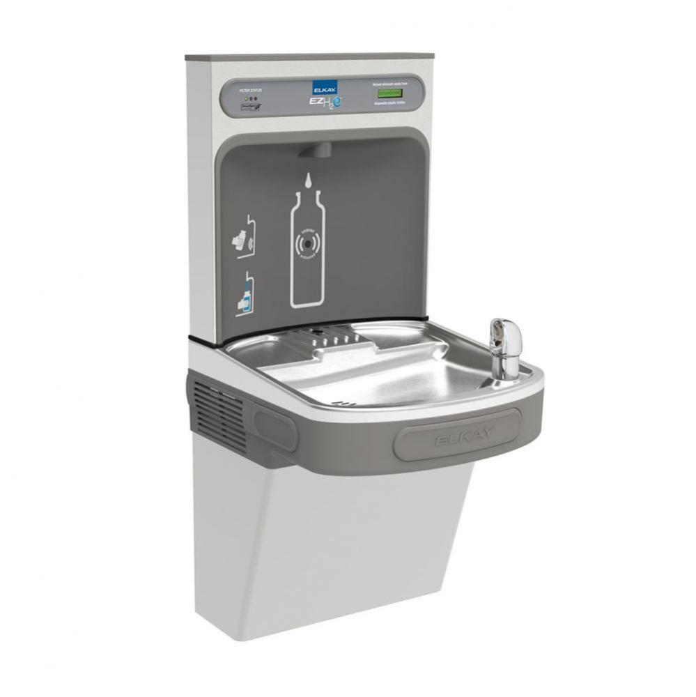 ezH2O Bottle Filling Station with Single ADA Vandal-Resistant Cooler, Filtered Non-Refrigerated St