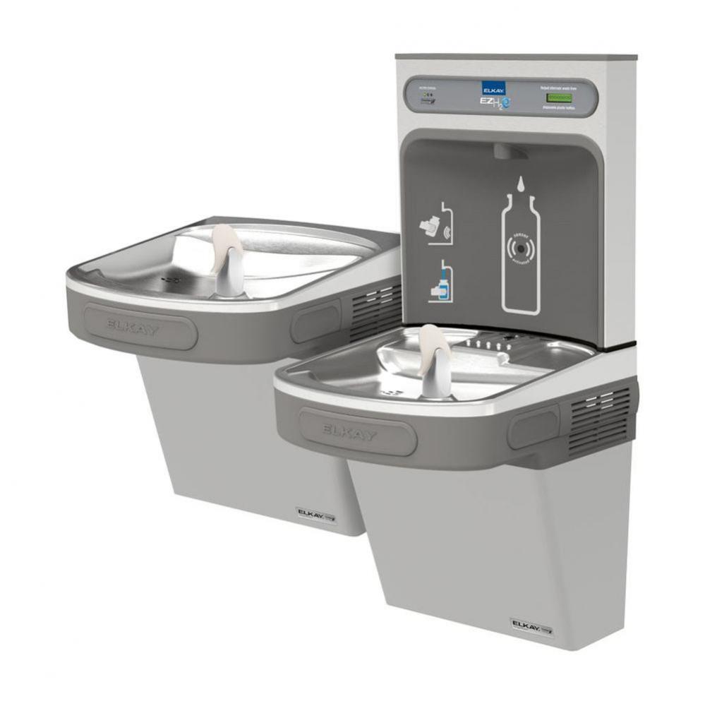 ezH2O Bottle Filling Station and Versatile Bi-Level ADA Cooler, High Efficiency Filtered Refrigera