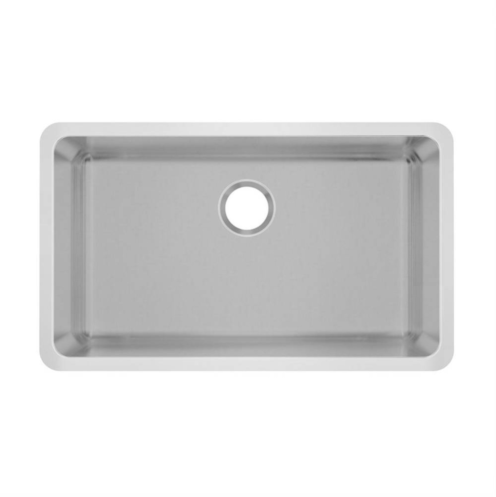 Stainless Steel 30'' x 18'' x 5-1/2'' Undermount Single Bowl Brushed