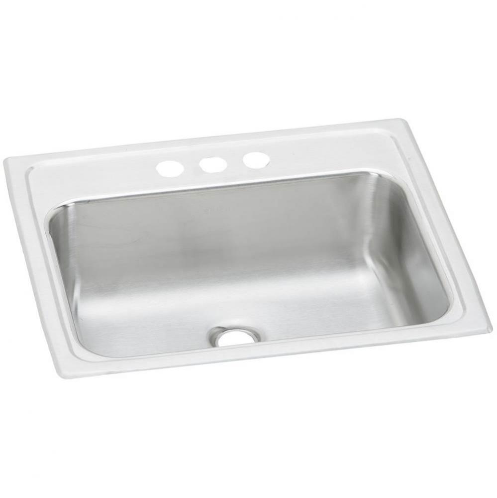 Celebrity Stainless Steel 19'' x 17'' x 6-1/8'', 2-Hole Single Bowl