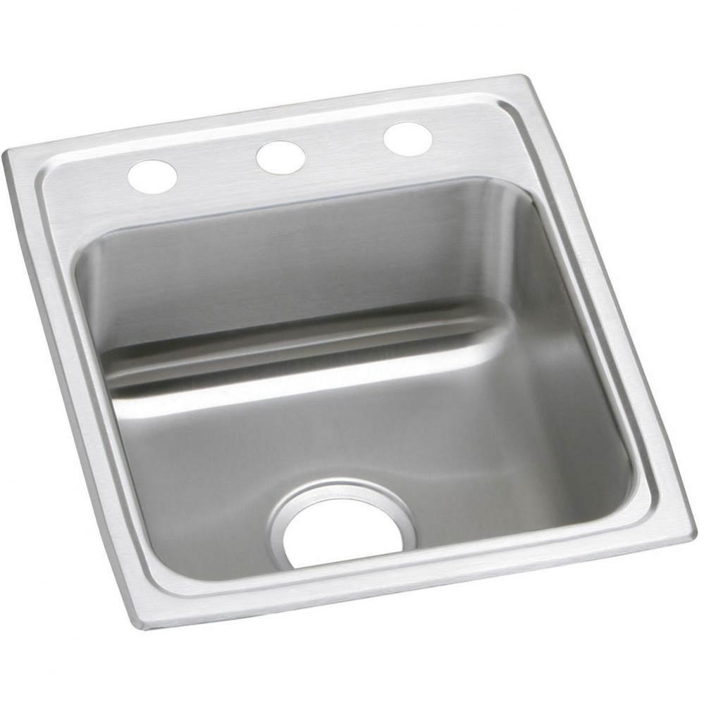 Celebrity Stainless Steel 17'' x 20'' x 7-1/8'', 3-Hole Single Bowl