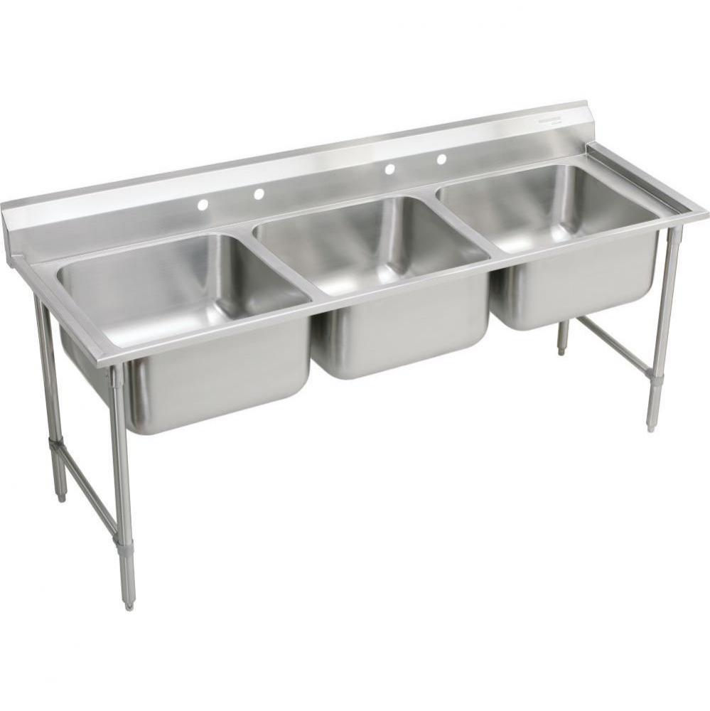 Rigidbilt Stainless Steel 67-1/4'' x 29-3/4'' x 12-3/4'', Floor Moun