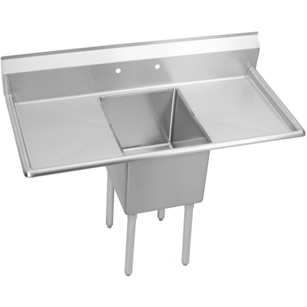 Dependabilt Stainless Steel 54'' x 23-13/16'' x 43-3/4'' 18 Gauge On