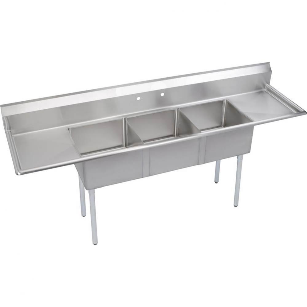 Dependabilt Stainless Steel 120'' x 29-13/16'' x 43-3/4'' 18 Gauge T