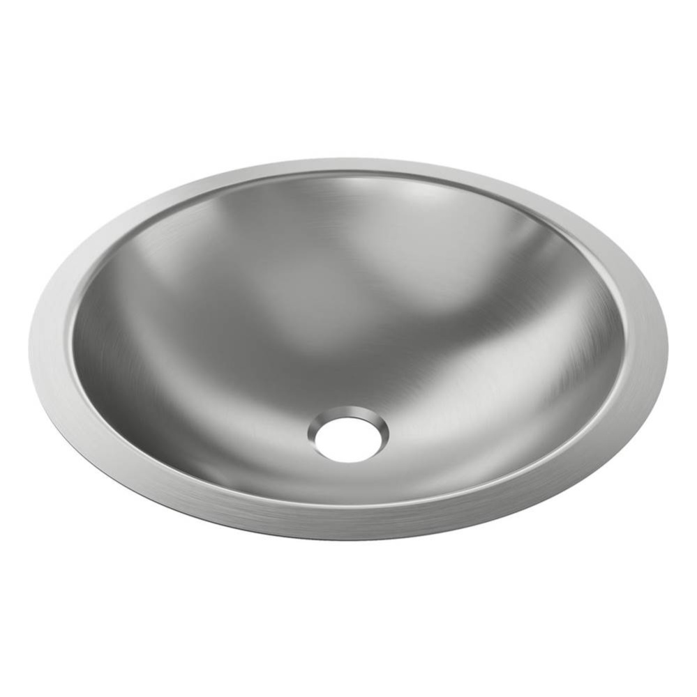 Stainless Steel 18-3/8'' x 18-3/8'' x 5-1/2'' Undermount Lavatory AD