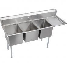 Elkay 14-3C16X20-R-18X - Dependabilt Stainless Steel 72-1/2'' x 25-13/16'' x 43-3/4'' 16 Gaug