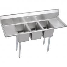 Elkay 3C10X14-2-12X - Dependabilt Stainless Steel 58'' x 19-13/16'' x 43-3/4'' 16 Gauge Th