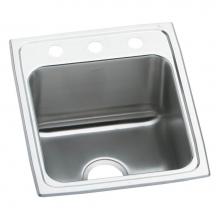 Elkay DLR1517102 - Lustertone Classic Stainless Steel 15'' x 17-1/2'' x 10'', 2-Hole Si