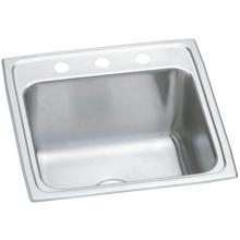 Elkay DLR191910OS4 - Lustertone Classic Stainless Steel 19-1/2'' x 19'' x 10-1/8'', OS4-H