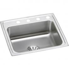 Elkay DLR221910PD0 - Lustertone Classic Stainless Steel 22'' x 19-1/2'' x 10-1/8'', 0-Hol