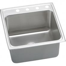 Elkay DLRQ2222104 - Lustertone Classic Stainless Steel 22'' x 22'' x 10-1/8'', Single Bo