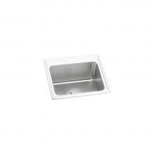 Elkay DLR252210PDMR2 - Lustertone Classic Stainless Steel 25'' x 22'' x 10-3/8'', MR2-Hole