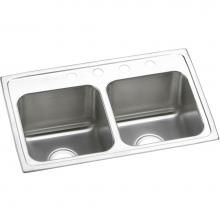 Elkay DLR2918101 - Lustertone Classic Stainless Steel 29'' x 18'' x 10'', 1-Hole Equal