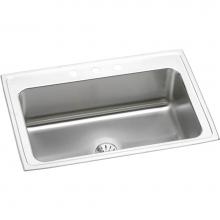 Elkay DLRS332210PD0 - Lustertone Classic Stainless Steel 33'' x 22'' x 10'', Single Bowl D