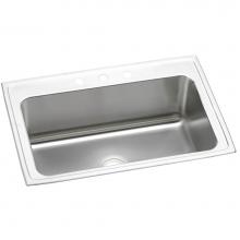 Elkay DLRS3322123 - Lustertone Classic Stainless Steel 33'' x 22'' x 11-5/8'', Single Bo