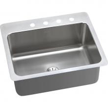 Elkay DLSR272210PD0 - Lustertone Classic Stainless Steel 27'' x 22'' x 10'', 0-Hole Single