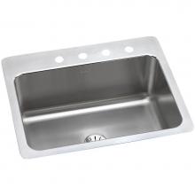 Elkay DLSR272210PD4 - Lustertone Classic Stainless Steel 27'' x 22'' x 10'', 4-Hole Single