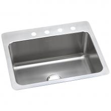 Elkay DLSR2722105 - Lustertone Classic Stainless Steel 27'' x 22'' x 10'', 5-Hole Single