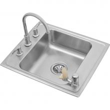 Elkay DRKR2220C - Lustertone Classic Stainless Steel 22'' x 19-1/2'' x 7-1/2'', Single