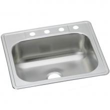 Elkay DSE133221 - Dayton Stainless Steel 33'' x 22'' x 8-1/16'', 1-Hole Single Bowl Dr