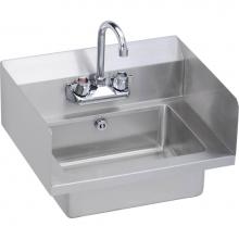 Elkay EHS-18-SDX - Stainless Steel 18'' x 14-1/2'' x 11'' 18 Gauge Hand Sink with Side