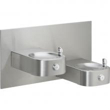 Elkay EHW217C - Soft Sides Heavy Duty Bi-Level Fountain Non-Filtered, Non-Refrigerated Stainless
