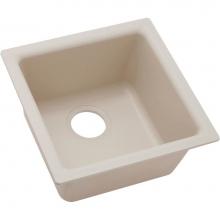 Elkay ELG1616BQ0 - Quartz Classic 15-3/4'' x 15-3/4'' x 7-11/16'', Single Bowl Dual Mou