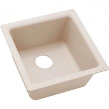 Elkay ELG1616PT0 - Quartz Classic 15-3/4'' x 15-3/4'' x 7-11/16'', Single Bowl Dual Mou