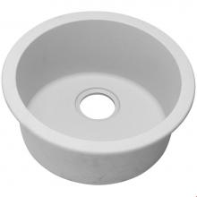 Elkay ELG16FBWH0 - Quartz Classic 18-1/8'' x 18-1/8'' x 7-1/2'' Single Bowl Dual Mount