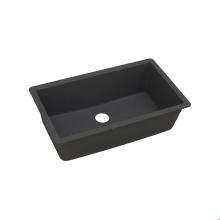 Elkay ELGRU13322BK0 - Quartz Classic 33'' x 18-7/16'' x 9-7/16'' Single Bowl Undermount Si