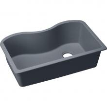 Elkay ELGUS3322RGY0 - Quartz Classic 33'' x 20'' x 9-1/2'', Single Bowl Undermount Sink, D