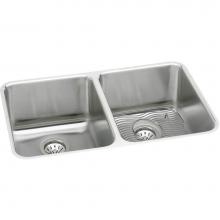 Elkay ELUH361710DBG - Lustertone Classic Stainless Steel 35-3/4'' x 18-1/2'' x 10'', Equal