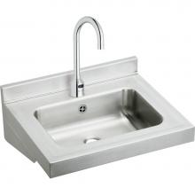 Elkay ELVWO2219SACC - Stainless Steel 22'' x 19'' x 5-1/2'', Wall Hung Lavatory Sink Kit