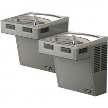 Elkay EMABFTL8LC - Wall Mount Bi-Level ADA Cooler, Non-Filtered Refrigerated Light Gray Granite