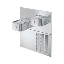 Elkay ERFPVR28RAK - Soft Sides Fountain Bi-Level Reverse ADA Non-Filtered Refrigerated, Stainless