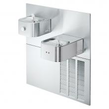 Elkay ERO28K - Soft Sides Fountain Bi-Level ADA Hands-Free Non-Filtered Refrigerated, Stainless