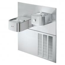 Elkay EROM28RAK - Soft Sides Fountain Bi-Level Reverse ADA Hands-Free, Non-Filtered Refrigerated Stainless