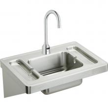 Elkay ESLV2820SACC - Stainless Steel 28'' x 20'' x 7-1/2'', Wall Hung Lavatory Sink Kit