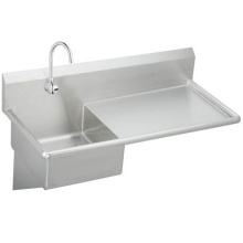 Elkay ESS4924RSACTMC - Stainless Steel 49-1/2'' x 24'' x 10 Wall Hung Service Sink Kit