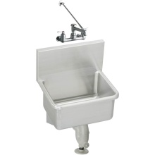 Elkay ESSW2319C - Stainless Steel 23'' x 18-1/2'' x 12 Wall Hung Service Sink Kit w/Bucket Hook