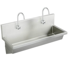 Elkay EWMA4820SACMC - Stainless Steel 48'' x 20'' x 8'' Wall Hung Multiple Station Hand Wa