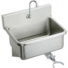 Elkay EWS3120KC - Stainless Steel 31'' x 19.5'' x 10-1/2'', Wall Hung Single Bowl Hand