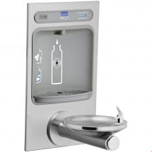 Elkay EZWS-EDFPBM114K - ezH2O Bottle Filling Station with Integral SwirlFlo Fountain, Non-Filtered Non-Refrigerated Stainl