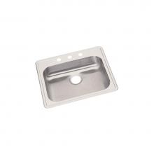 Elkay GE125212 - Dayton Stainless Steel 25'' x 21-1/4'' x 5-3/8'', 2-Hole Single Bowl